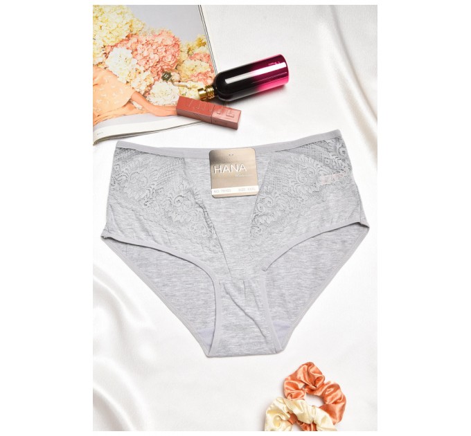 Труси жіночі напівбатальні сірого кольору 195577L