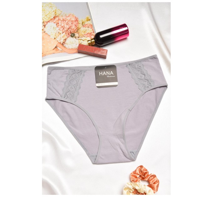 Труси жіночі напівбатальні сірого кольору 195581L