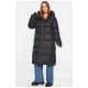 Куртка жіноча подовжена єврозима чорного кольору 195802L