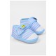 Пінетки дитячі для хлопчика на липучці блакитного кольору 196076L