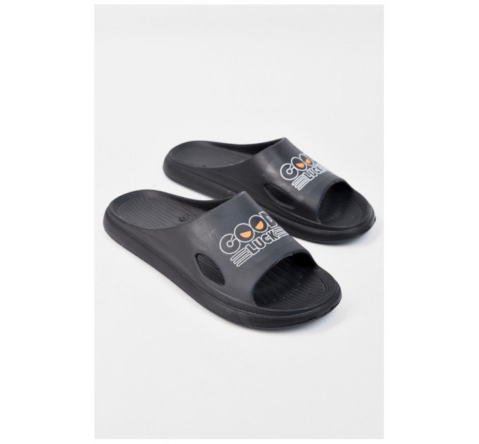 Шльопанці чоловічі піна чорного кольору 196220L