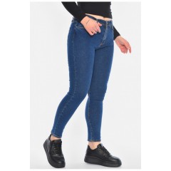 Джинси жіночі скінні темно-синього кольору 196273L