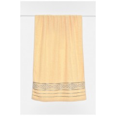 Полотенце банное махровое светло-бежевого цвета 196533L Полотенце банное махровое светло-бежевого цвета 196533L