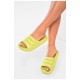 Шльопанці піна жіночі салатового кольору 196663L