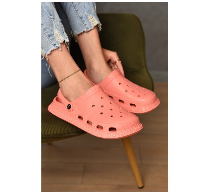 Крокси жіночі коралового кольору 196699L