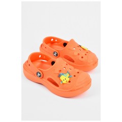 Крокси дитячі для дівчинки помаранчевого кольору 196866L