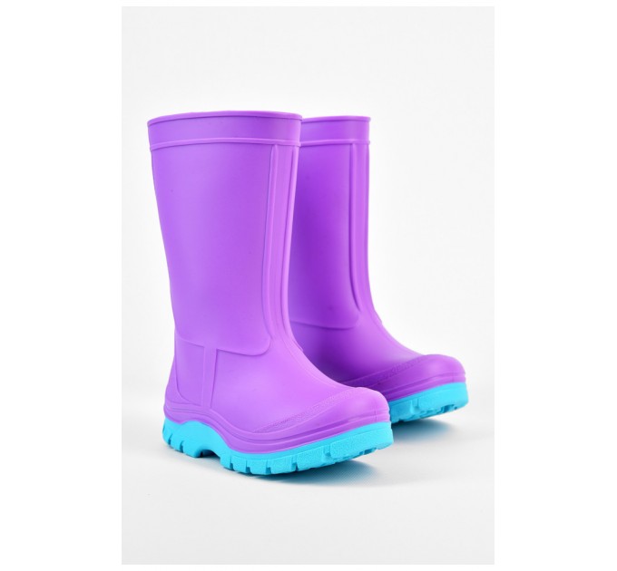 Чоботи гумові дитячі бузкового кольору 196925L