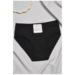 Труси жіночі напівбатальні чорного кольору 197008L