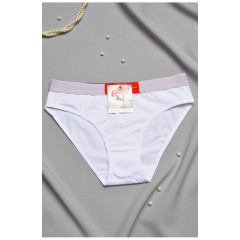 Труси жіночі однотонні білого кольору 197019L