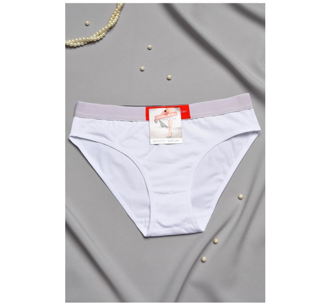 Труси жіночі однотонні білого кольору 197019L