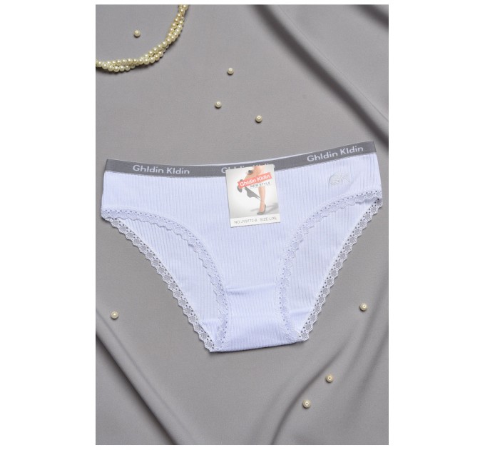 Трусы женские однотонные белого цвета 197046L