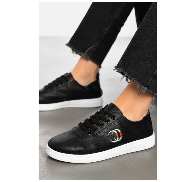 Мокасини жіночі чорного кольору 197121L