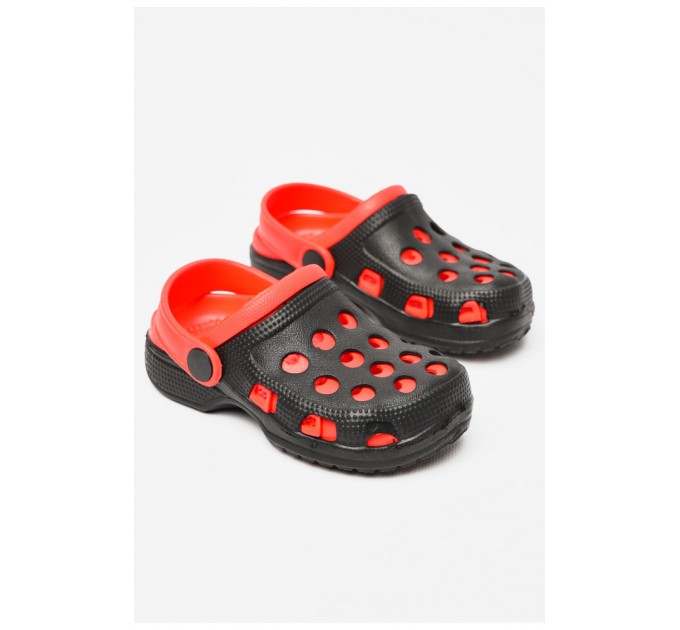 Кроксы детские черно-красного цвета 197190L