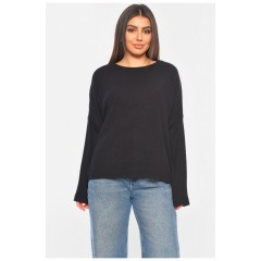 Кофта жіноча напівбатальна чорного кольору 197524L