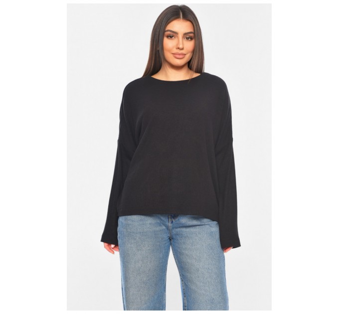 Кофта жіноча напівбатальна чорного кольору 197524L