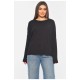 Кофта жіноча напівбатальна чорного кольору 197524L Кофта жіноча напівбатальна чорного кольору 197524L