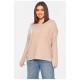Кофта жіноча напівбатальна бежевого кольору 197533L Кофта жіноча напівбатальна бежевого кольору 197533L