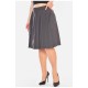 Спідниця жіноча однотонна сірого кольору 198185L