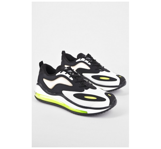 Кросівки чоловічі білого кольору на шнурівці 198298L