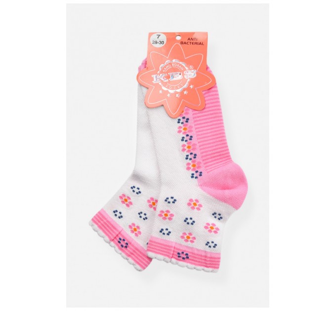 Носки детские демисезонные розового цвета с рисунком 198411L.