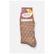 Шкарпетки чоловічі демісезонні коричневого кольору шовк 198557L
