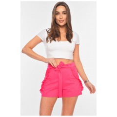 Шорты женские малинового цвета 198697L