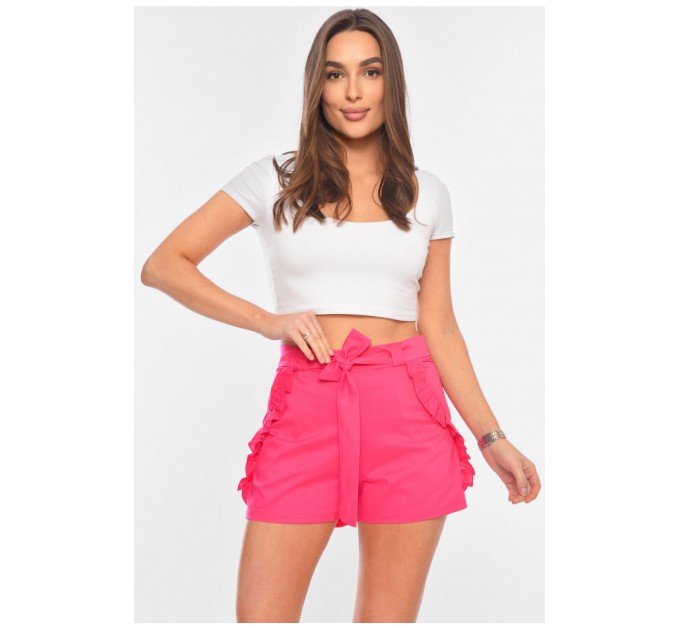 Шорти жіночі малинового кольору 198697L