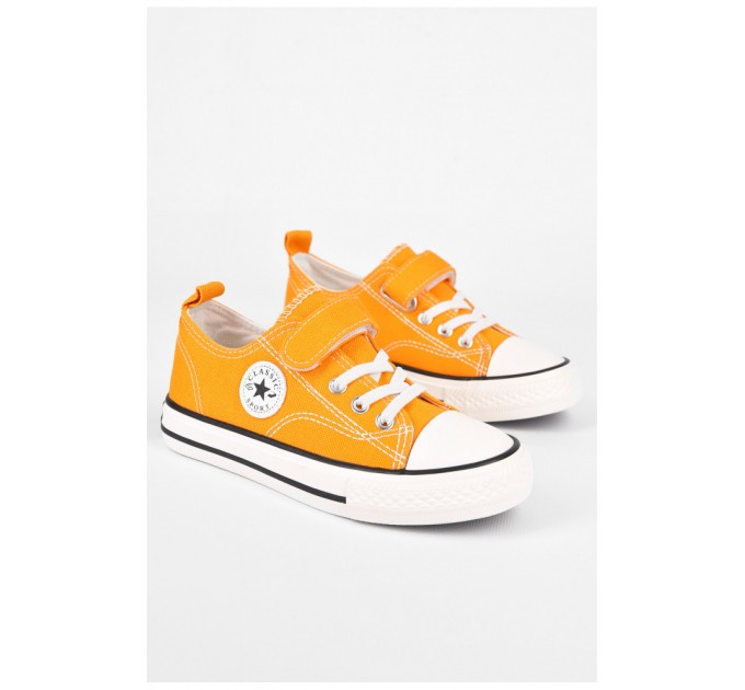 Кеди дитячі жовтого кольору текстиль 199005L