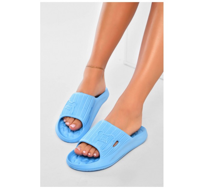 Шльопанці піна жіночі блакитного кольору 199163L