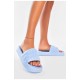 Шльопанці піна жіночі блакитного кольору 199282L