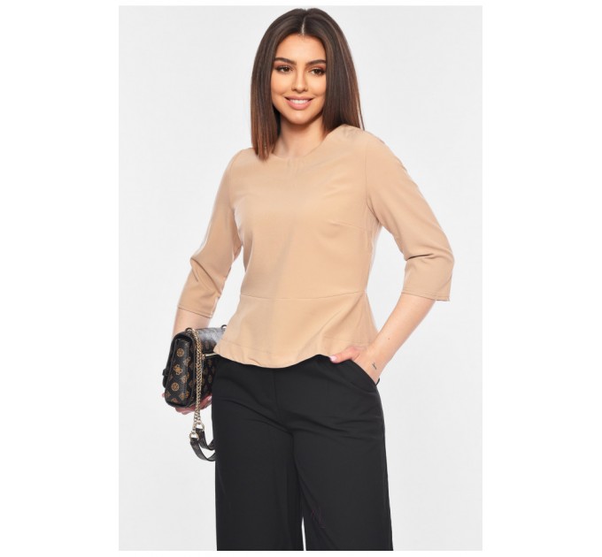 Блуза женская бежевого цвета 199355L