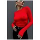 Лонгслів жіночий червоного  кольору 199525L