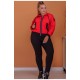 Спортивний костюм жіночий червоного кольору 199867L