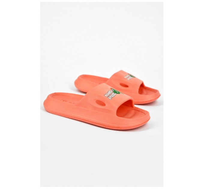 Шльопанці дитячі для дівчинки піна помаранчевого кольору 200042L