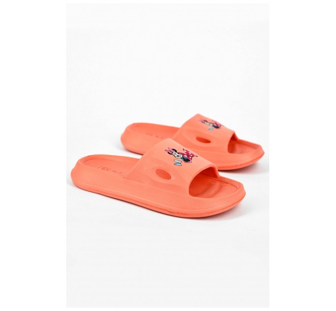 Шльопанці дитячі для дівчинки піна коралового кольору 200052L