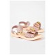 Босоніжки дитячі для дівчинки пудрового кольору 200072L