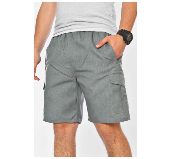 Шорти чоловічі однотонні сірого кольору 200202L