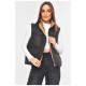 Жилетка жіноча однотонна чорного кольору 200305L