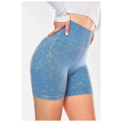 Шорты женские push up голубого цвета 200354L