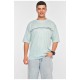 Футболка чоловіча батальна м'ятного кольору 200453L