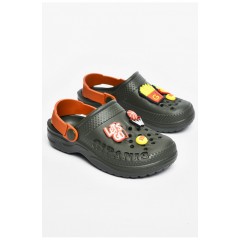 Крокси дитячі темно-зеленого кольору 200478L