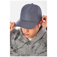 Кепка чоловіча сірого кольору 200502L