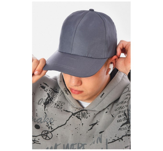 Кепка чоловіча сірого кольору 200502L