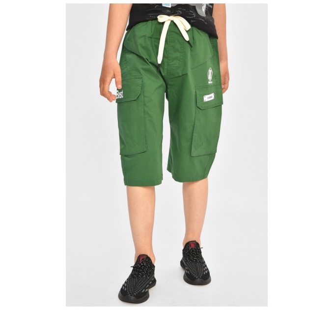 Детские бриджи для мальчика зеленого цвета 200745L