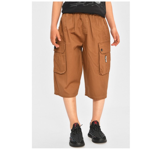 Бриджі дитячі для хлопчика коричневого кольору 200758L