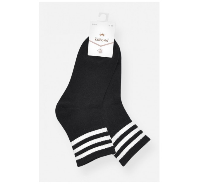 Шкарпетки жіночі демісезонні чорного кольору 200770L