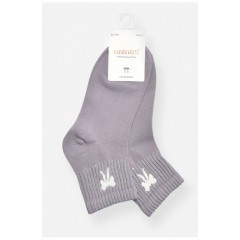 Шкарпетки жіночі демісезонні сірого кольору 200782L