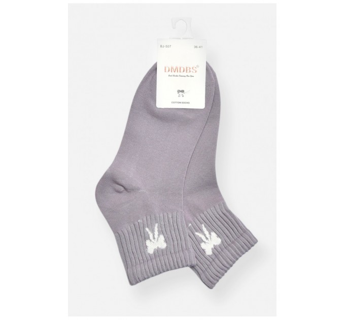 Шкарпетки жіночі демісезонні сірого кольору 200782L