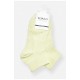 Шкарпетки жіночі демісезонні спортивні світло-зеленого кольору 200801L