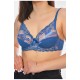 Бюстгальтер женский синего цвета чашка В 200886L
